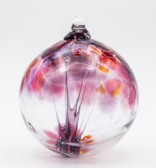 Tree of Love Blown Glass Orb