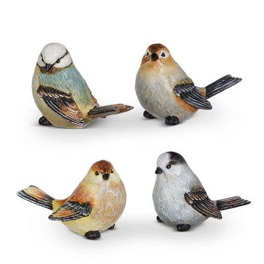 4" Coloured Bird Figurine