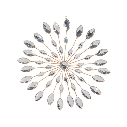 10.5" Clear Jeweled Snowflake Ornament
