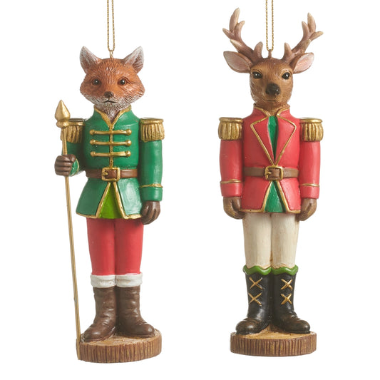 Forest Guard Nutcracker-Style Ornament – 5.5"