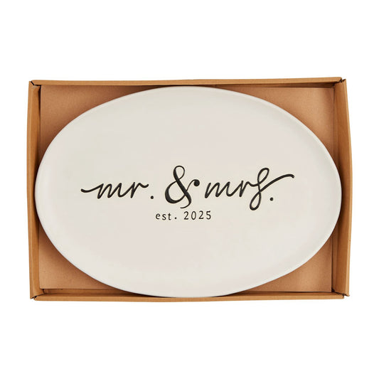 Mr & Mrs Est 2025 Platter