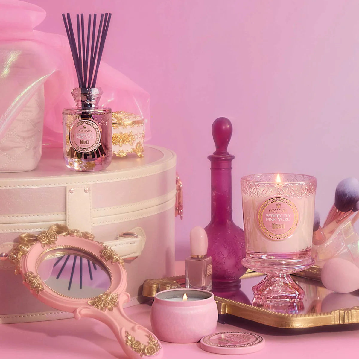 Wicked PERFECTLY PINK YUZU Boxed Candle