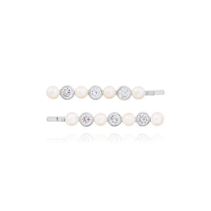 'Happy Ever After' Pearl Hair Slides