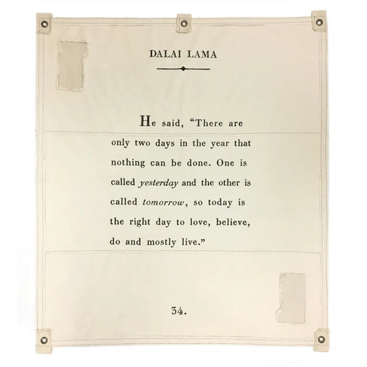 Canvas Wall Hanging - Dalai Lama - 46” x 57