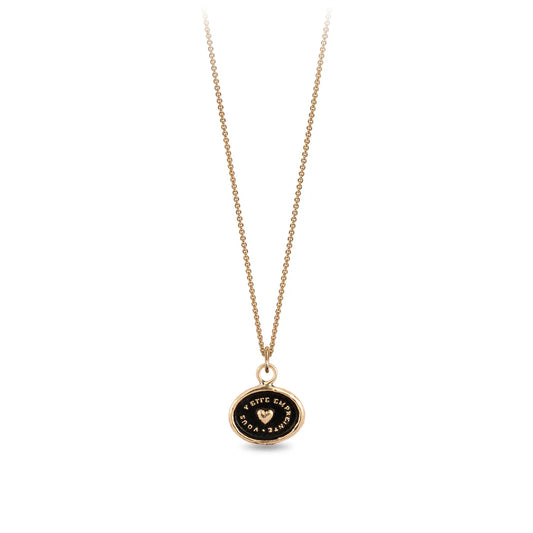 Heart Print 14K Gold Talisman