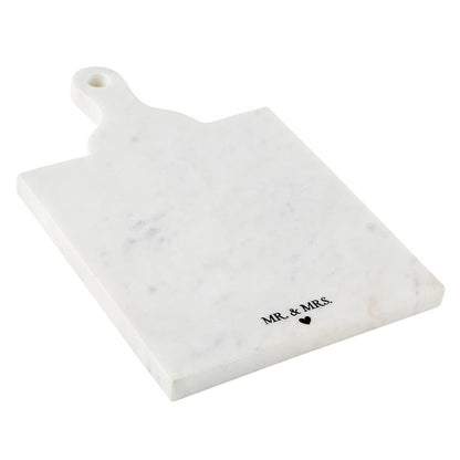 Marble Board with Handle - Mr. & Mrs.