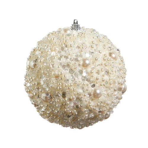 Ornament Pearl Embellished 4.75"