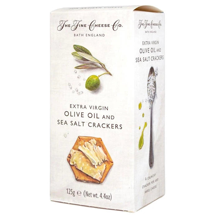 Sea Salt & Extra Virgin Olive Oil Crackers, 125g