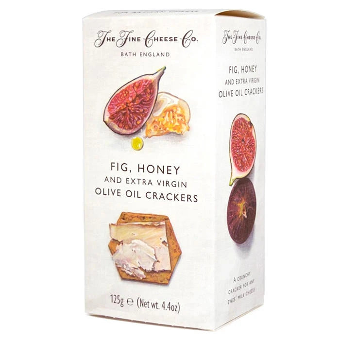 Fig, Honey & Extra Virgin Olive Oil Crackers, 125g