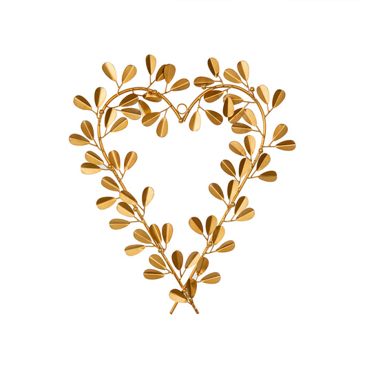 Gold Heart Wreath