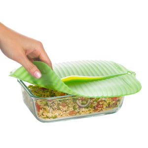 Banana Leaf Square Lid 10x10"