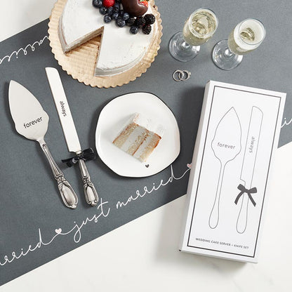 Silver Cake Serving Set