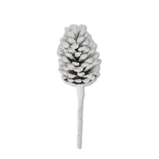 Slightly Snowy Pine Cone Pick