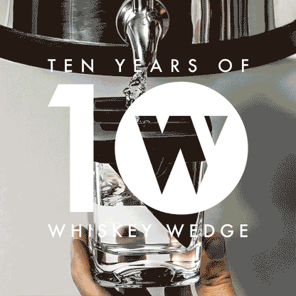 Whiskey Glass with Ice Wedge