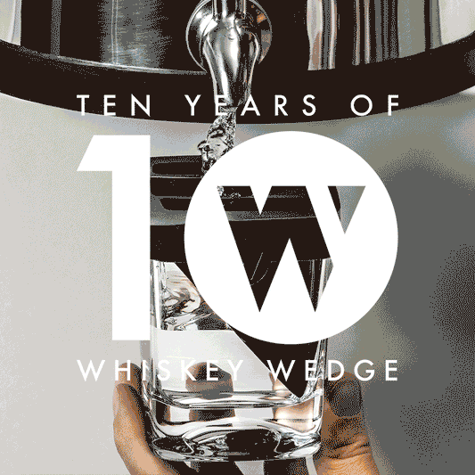 Whiskey Glass with Ice Wedge