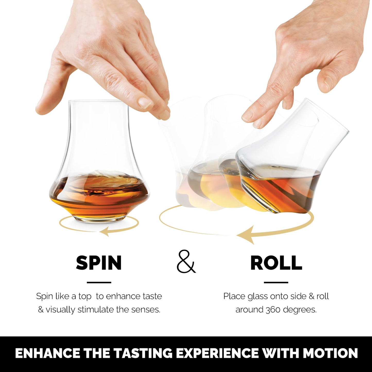 Revolving Spirit Tasting Glass