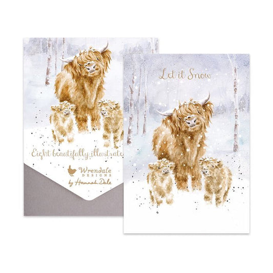 ‘Highland Christmas' Cow Card Pack