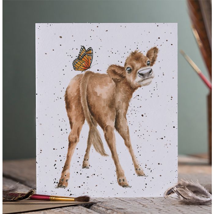 Flutterly Fabulous Cow Card