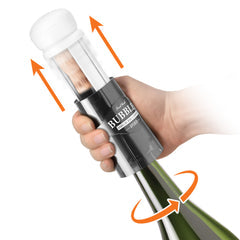 Bubbles Sparkling, Champagne, Bubbly Glass Set with Opener - 10 oz (300 ml)