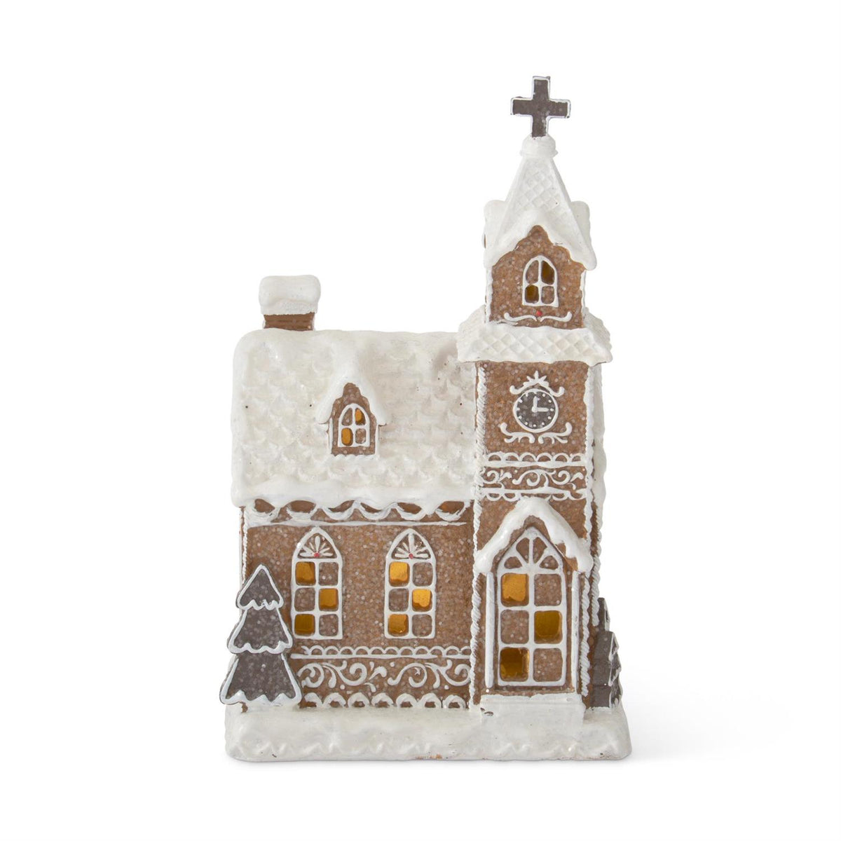 Resin Gingerbread LED House with Timer – Assorted Styles (3 Options)