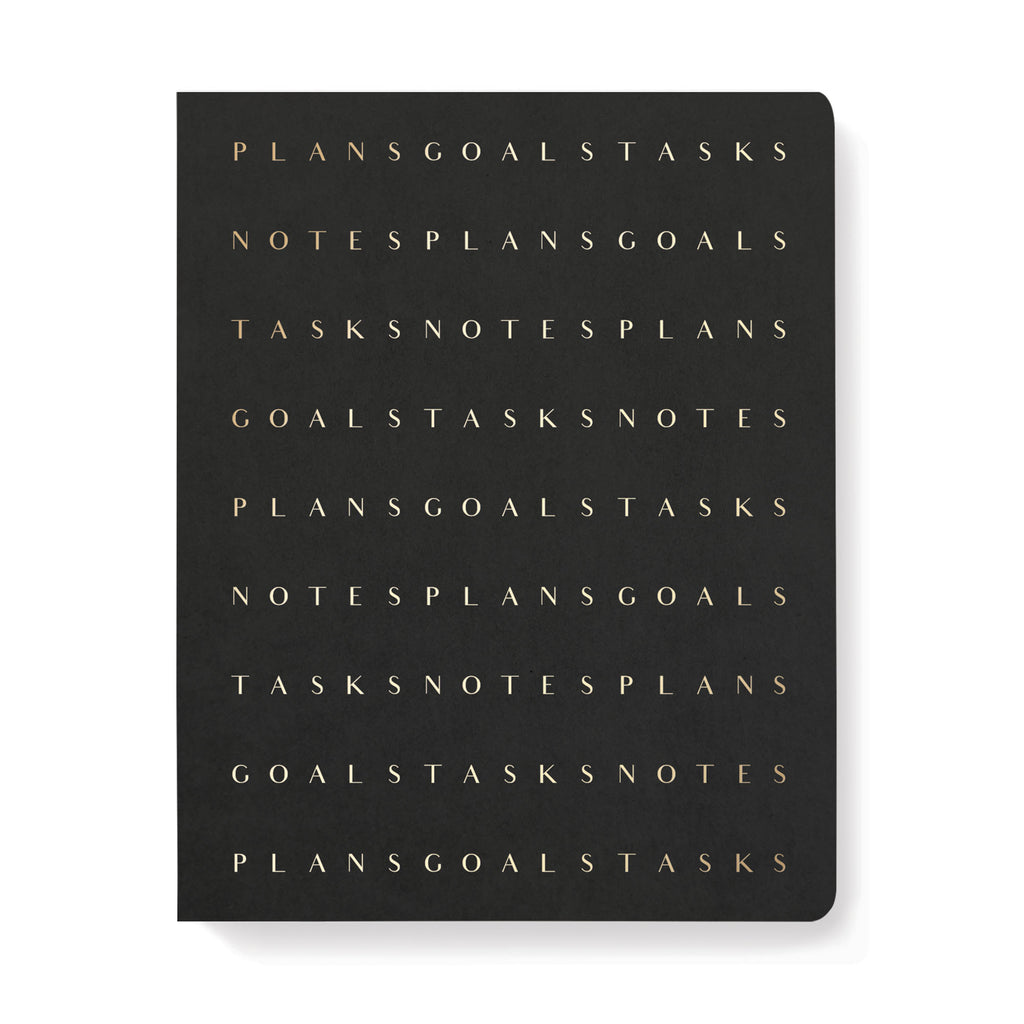 Black Signature Non-Dated Weekly Planner Notebook