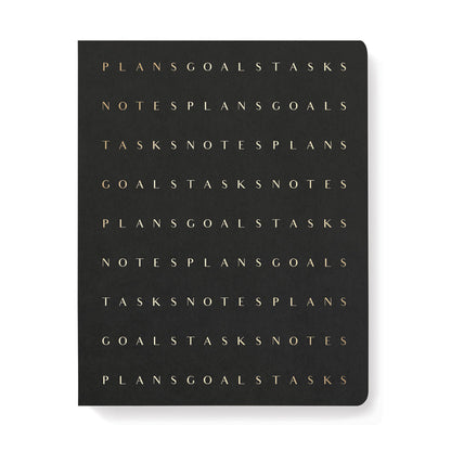Black Signature Non-Dated Weekly Planner Notebook