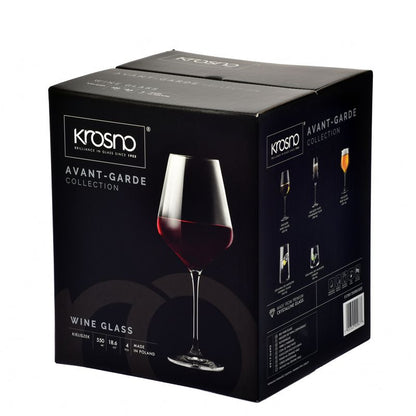 Avante-Garde Set of 4 Red Wine Glasses