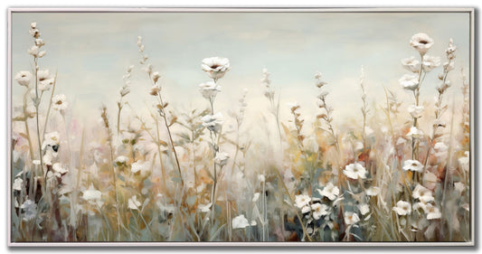 Meadow of Tranquility Framed Canvas – 20″ × 40″