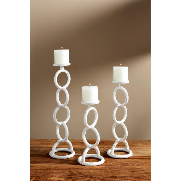 White Link Candlestick