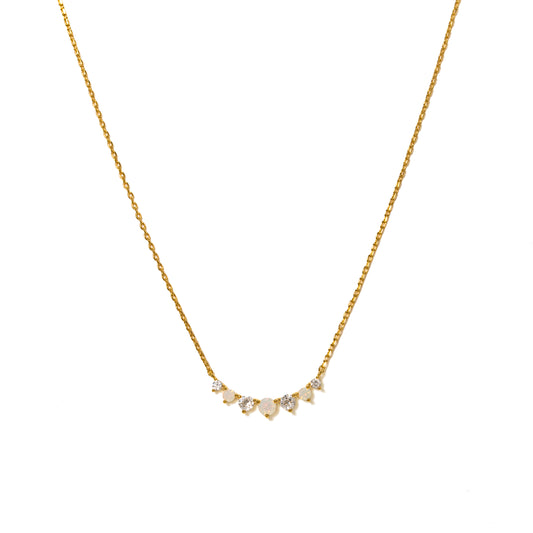Dewdrop Necklace - White Opal