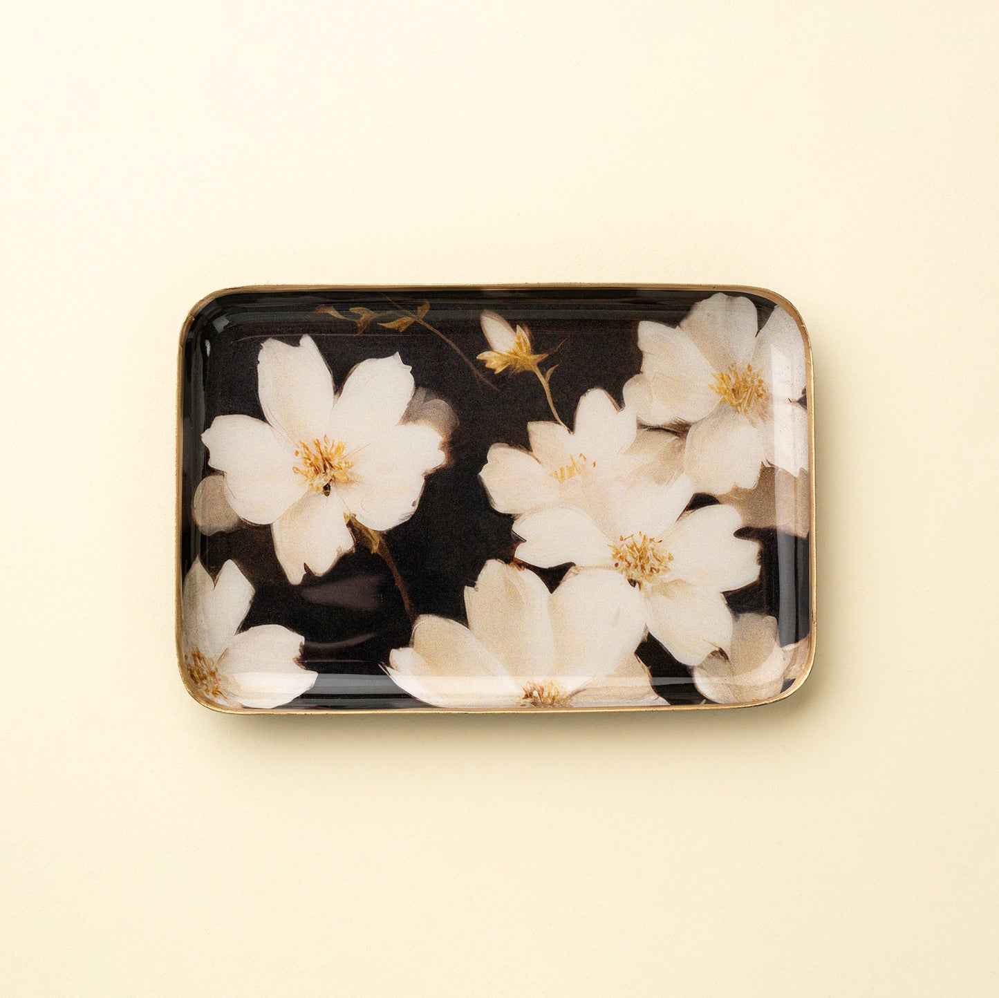 Midnight Cosmos Decorative Enameled Tray