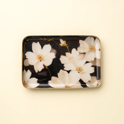 Midnight Cosmos Decorative Enameled Tray