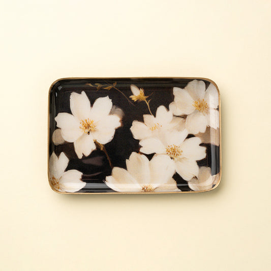 Midnight Cosmos Decorative Enameled Tray