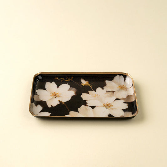 Midnight Cosmos Decorative Enameled Tray