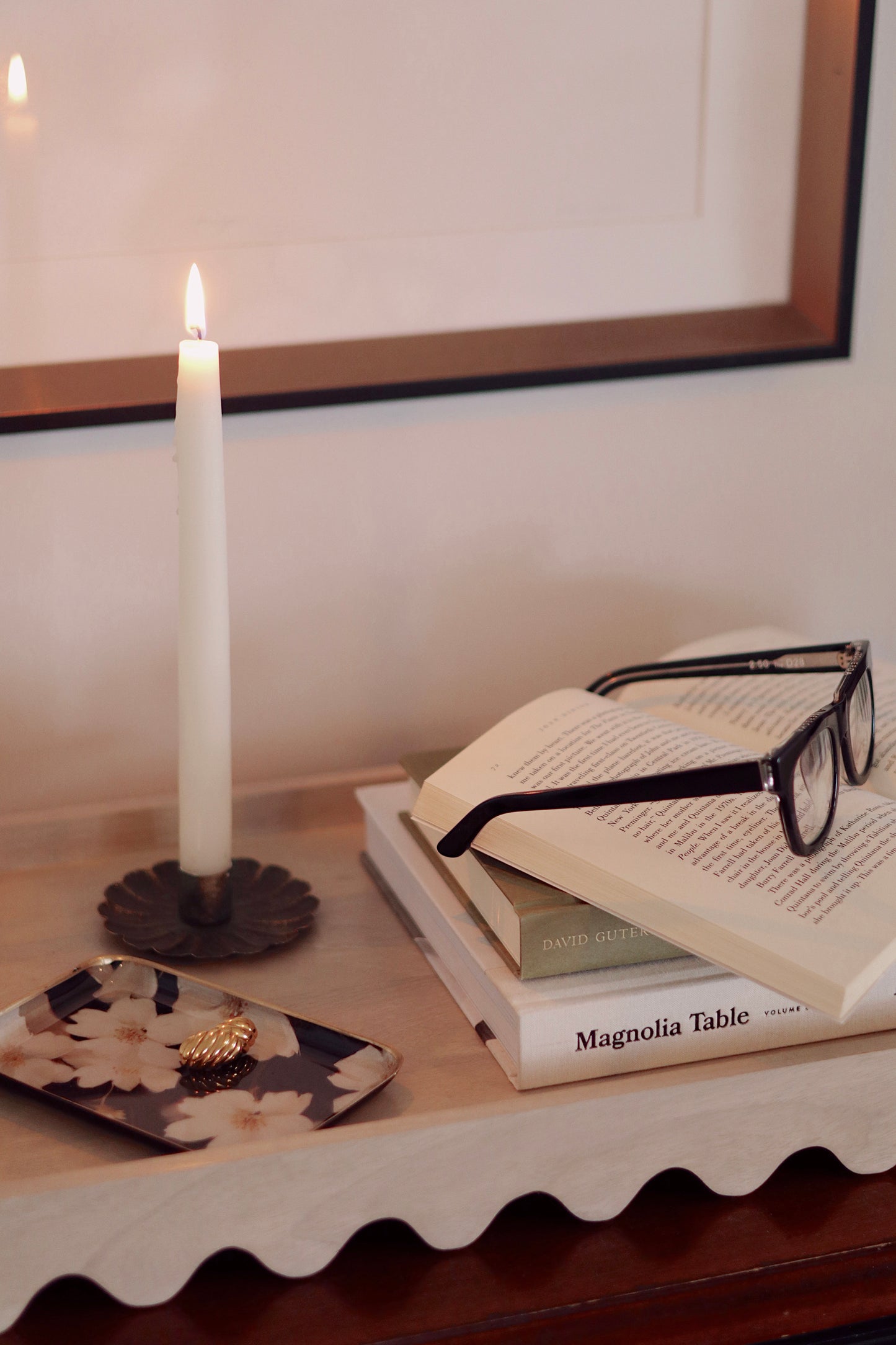 Midnight Cosmos Decorative Enameled Tray