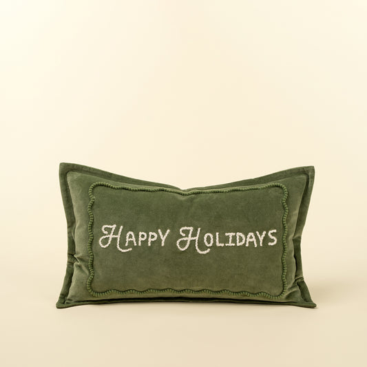 Happy Holidays Pillow