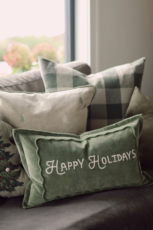 Happy Holidays Pillow