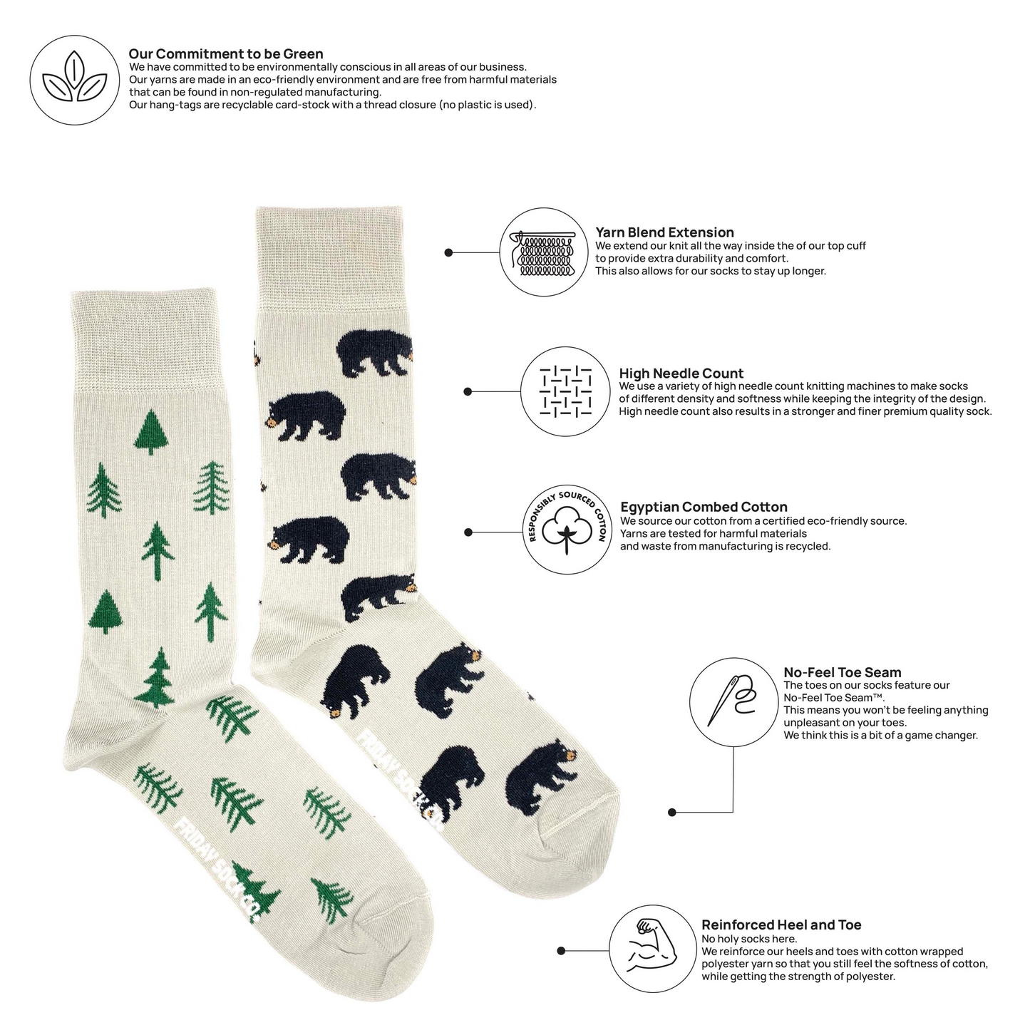 Men's Bear & Tree Socks