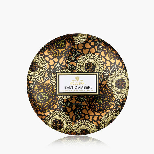 Baltic Amber 3 Wick Tin