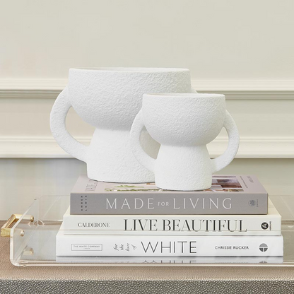 Double Handle Vase - Tall. Creative Brands