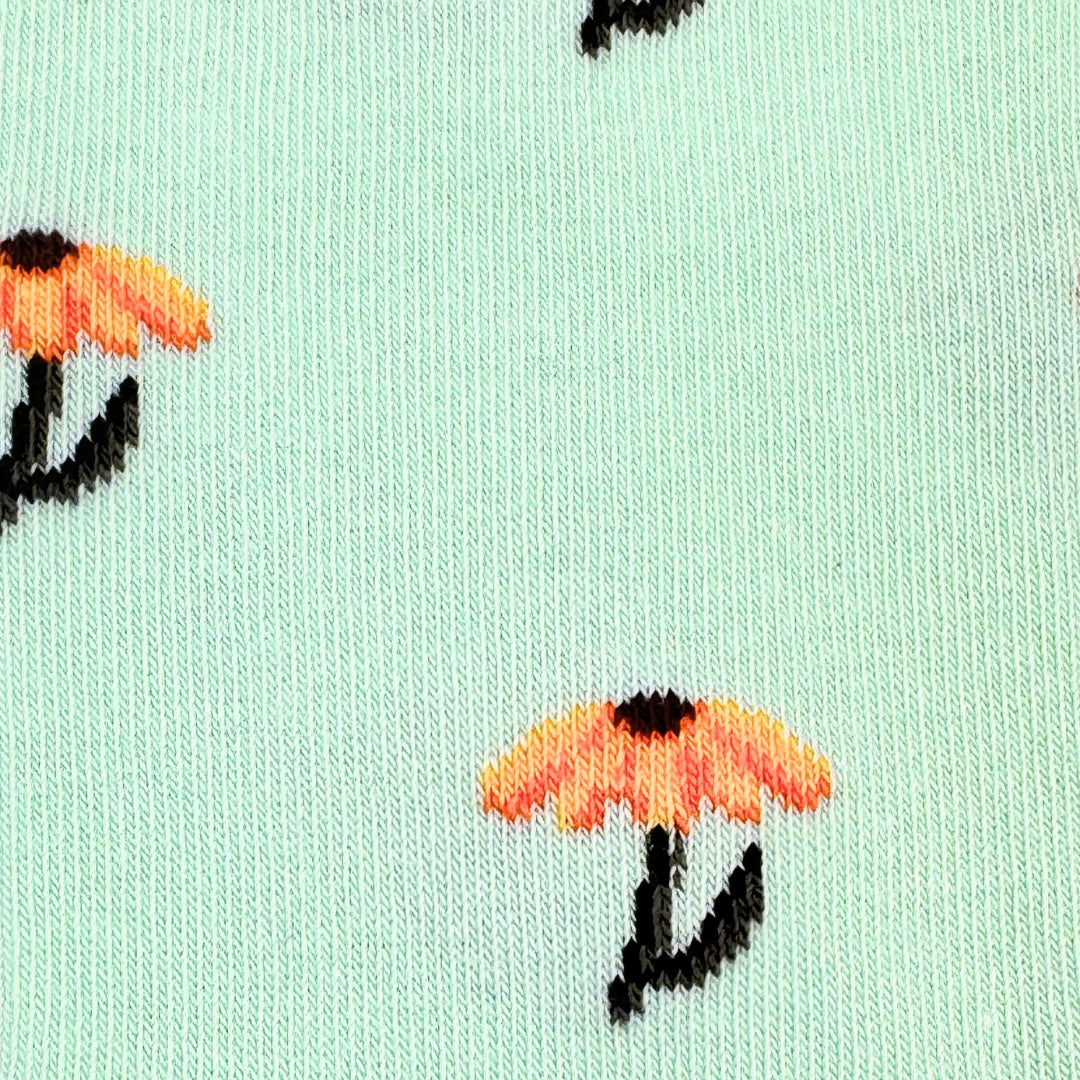 Women's Mini Black Eyed Susan Mismatched Crew Socks