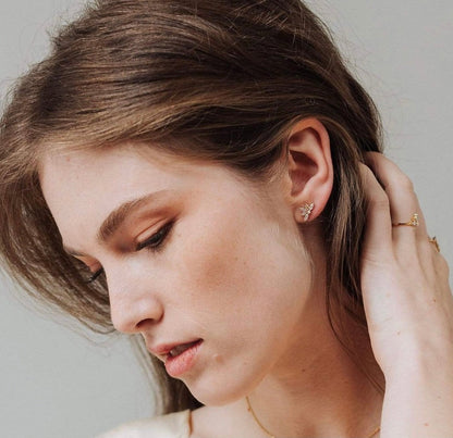 Harlowe Stud Earrings - Gold