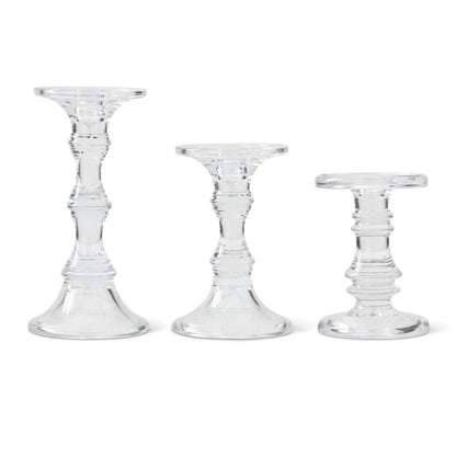 Glass Candle Holders