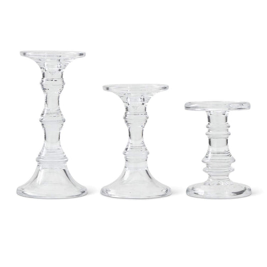 Glass Candle Holders