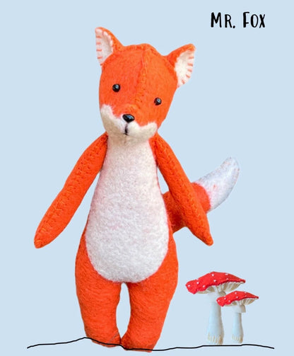 DIY Mr. Fox Felt/Sewing Kit