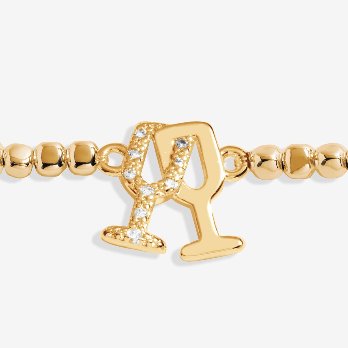 Forever Yours 'Sparkle Like Champagne' Bracelet In Gold-Tone Plating