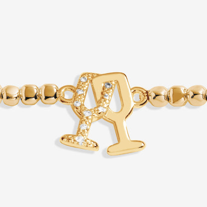 Forever Yours 'Sparkle Like Champagne' Bracelet In Gold-Tone Plating