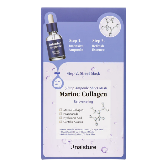 3 Step Ampoule Sheet Mask-Marine Collagen