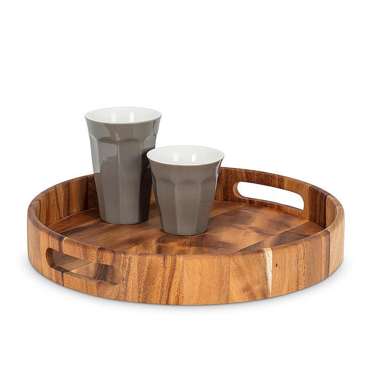 Round Wooden Tray