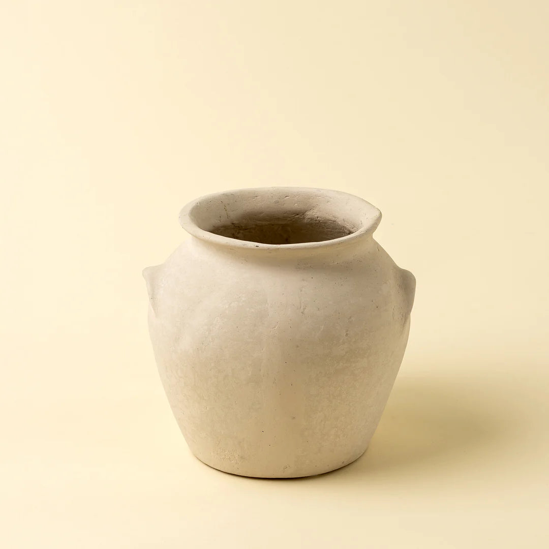 Milos Paper Mache Urn Large